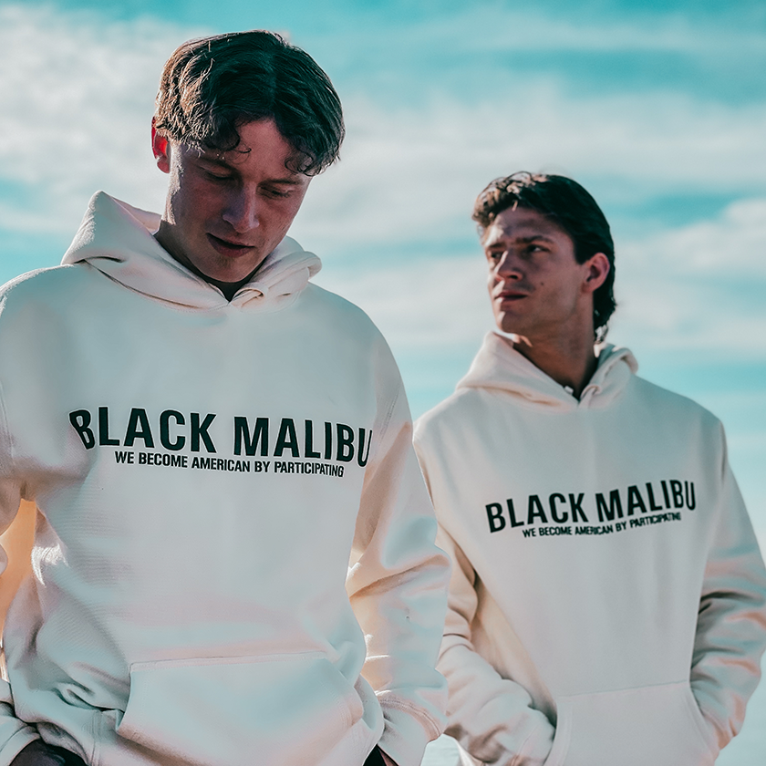 Black Malibu Premium Hoodie - Ice Cream